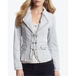 White House Black Jacket corduroy blazer jacket sz 2